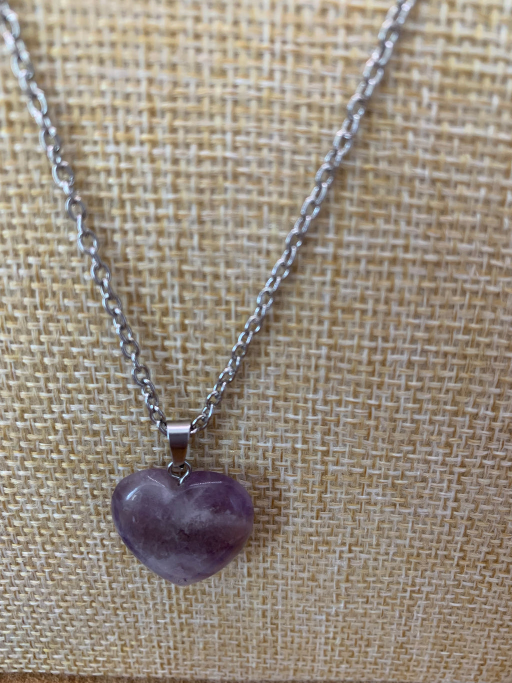 Amoria-Pendentif cœur en amethyste