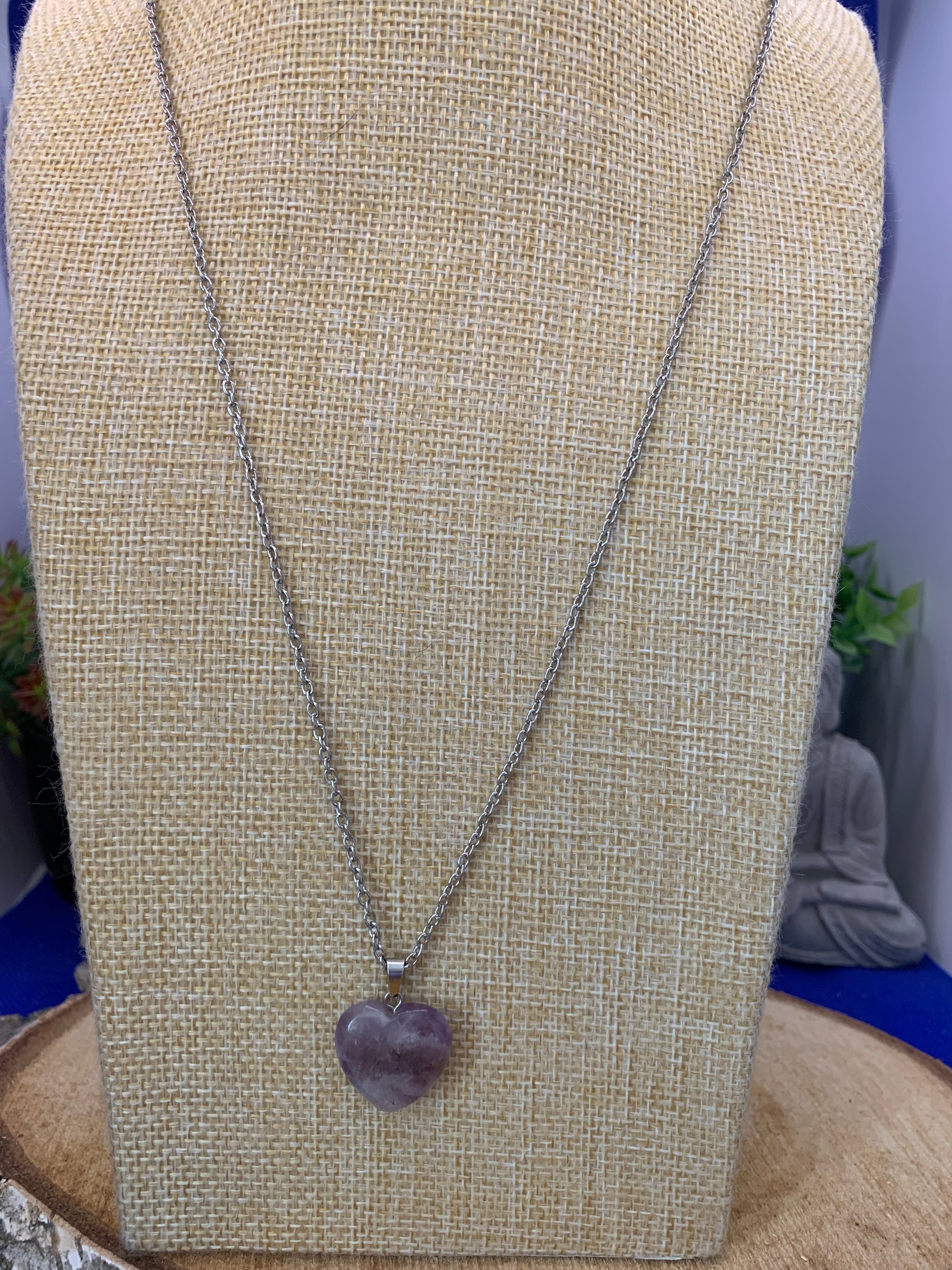 Amoria-Pendentif cœur en amethyste