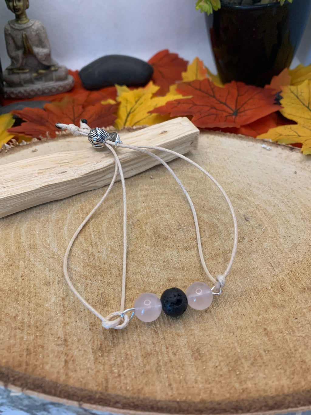 Douce Harmonie – Quartz rose & Pierre de lave